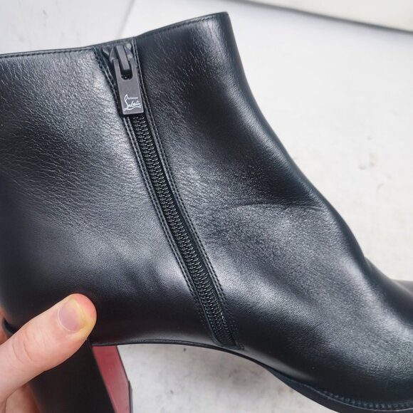 Christian Louboutin Black Heel Adoxa Ankle Boot - Picture 14 of 14